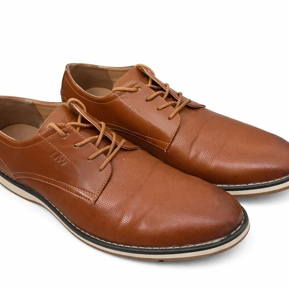 Steve Madden Galen Oxford Cognac Casual Dress Shoes Men’s 8.5
